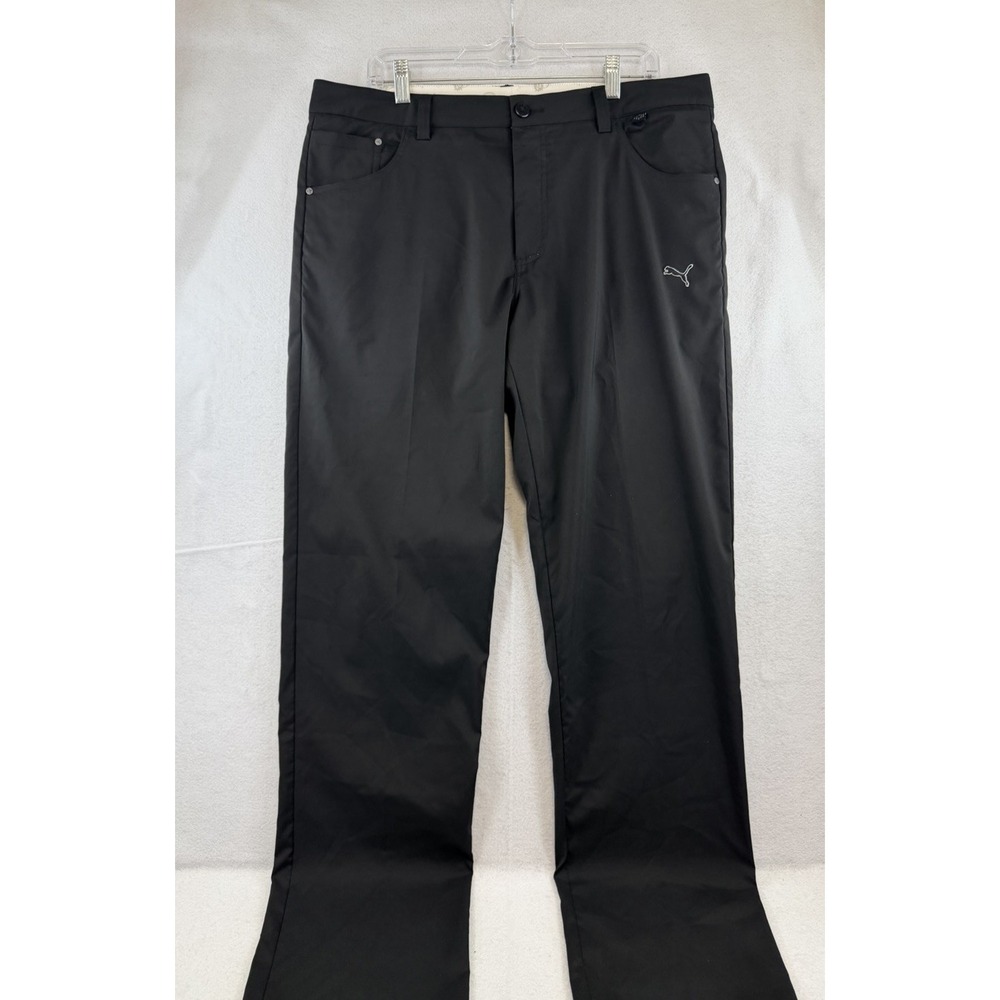 PUMA Men's Tech 6 pocket Golf Black Flat Front Pants, 36x34, Style 565522 - Picture 3 of 9